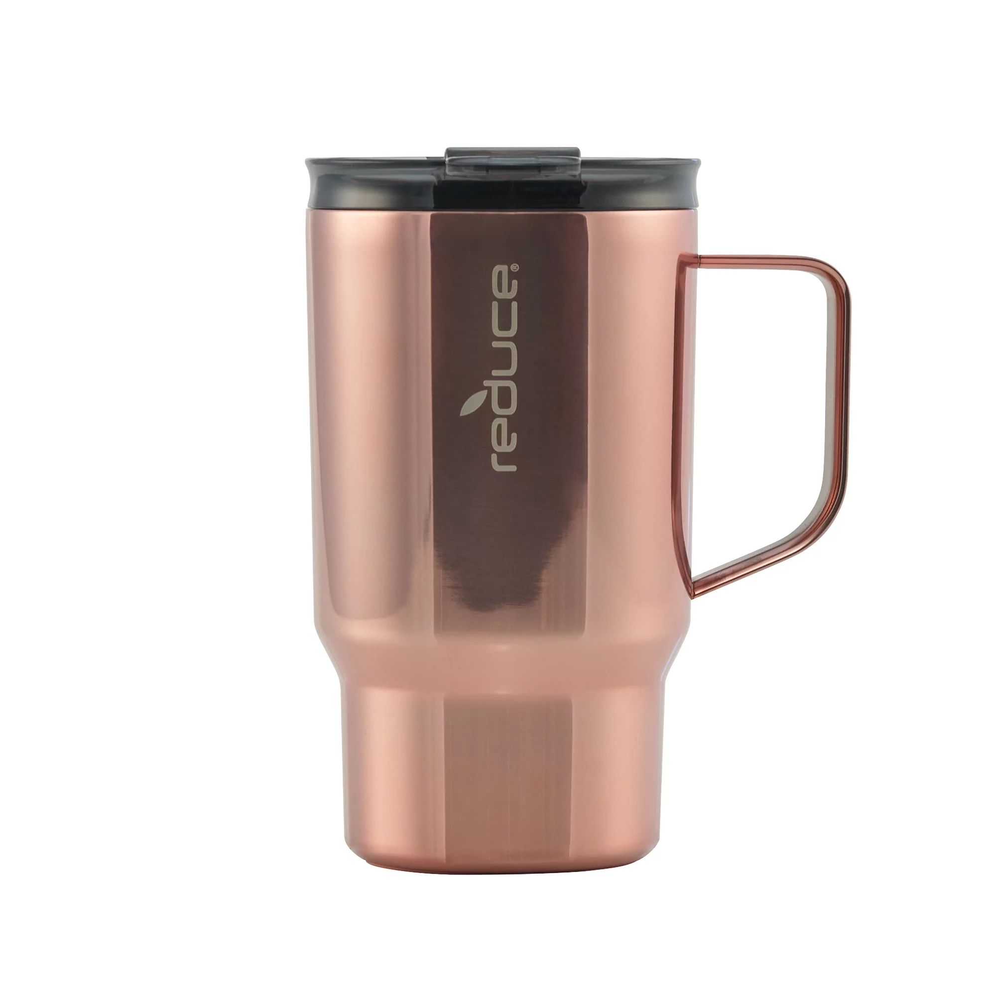 Reduce Vacuum Insulated Stainless Steel Hot1 Mug with Lid and Handle, Pink Sparkle, 18 oz. | Walmart (US)