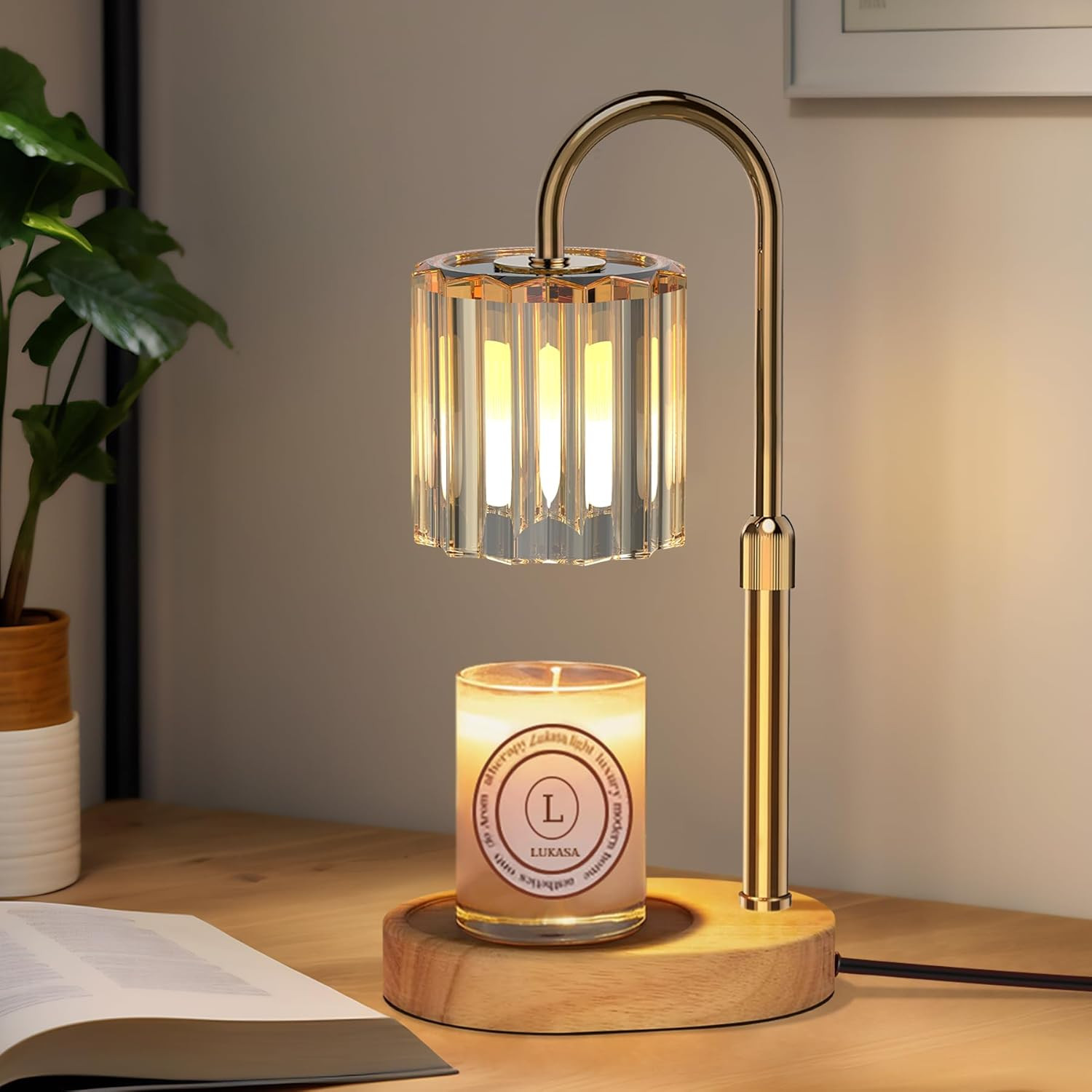 Lukasa Candle Warmer Lamp, with Timer and Dimmer, Adjustable Height, Gifts for Women Mom, House W... | Amazon (US)