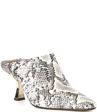 Donald Pliner Buena Snake Embossed Mules - 6 | Dillard's
