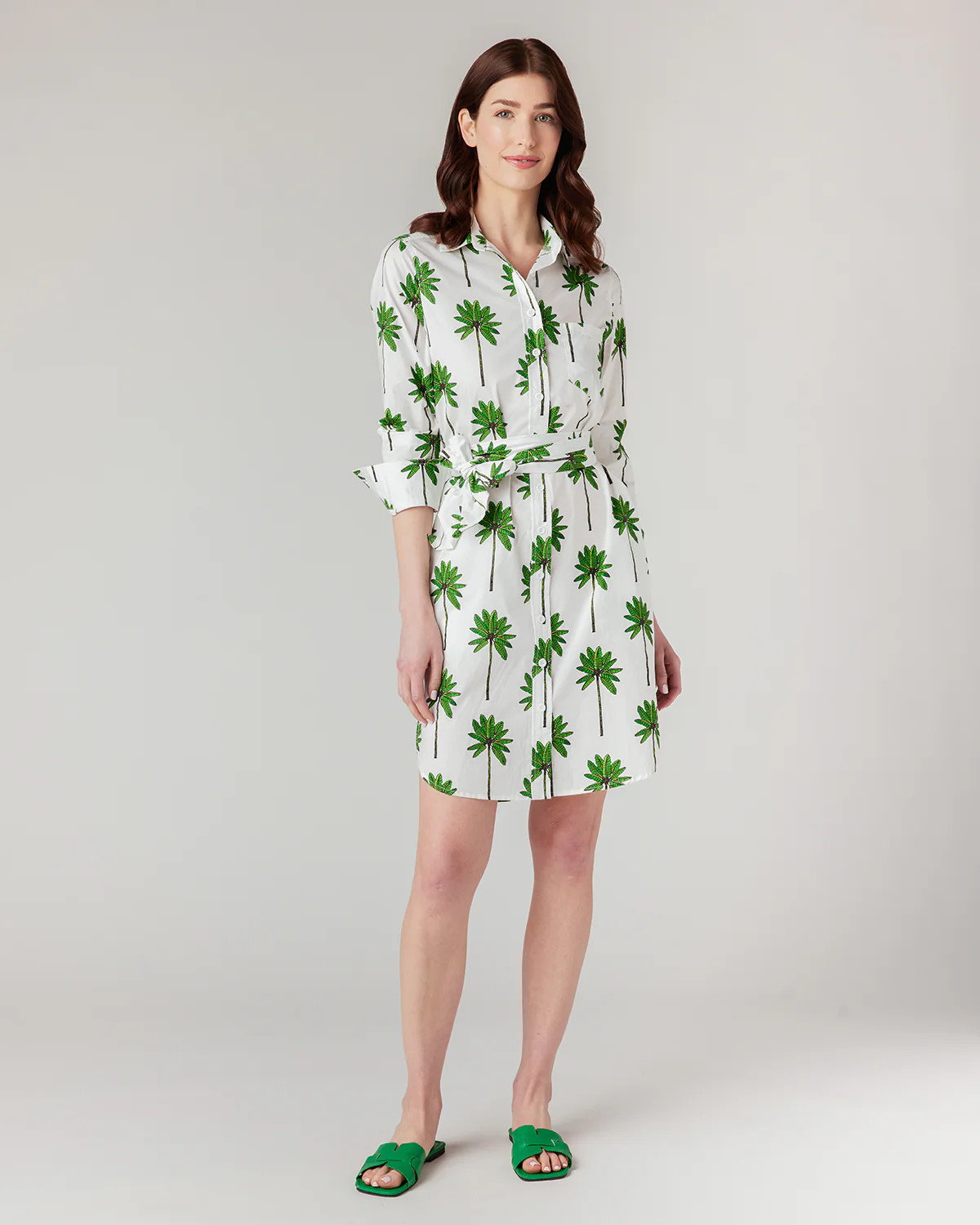 Palm Grove Sophia Shirtdress | Katie Kime Inc