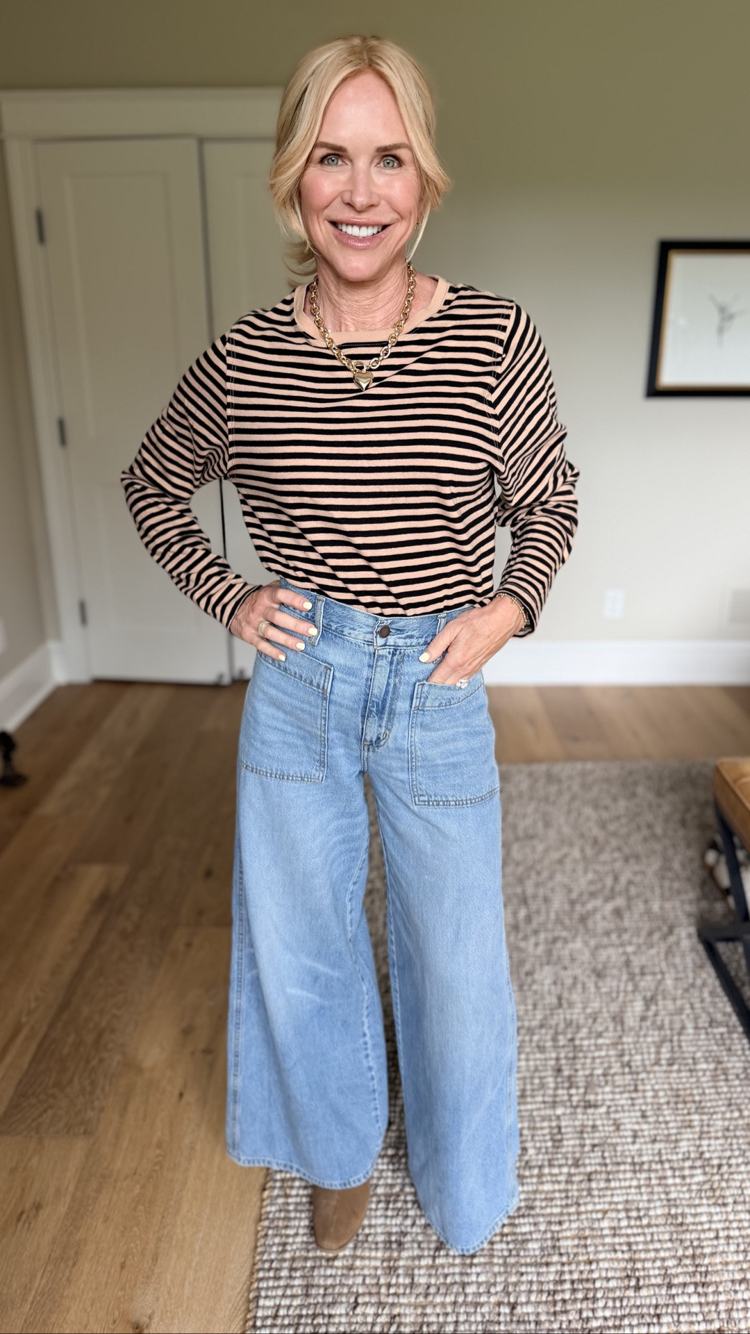 Fun striped shirt from Target for the win! Lightweight and super comfortable for layering this fall season 🤎

#LTKootd #LTKgrwm #LTKSeasonal