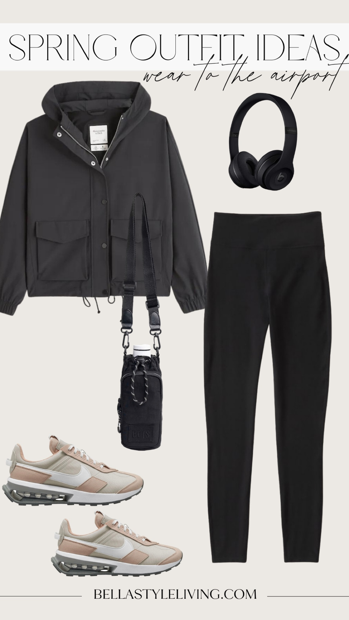 Athleisure look or airport outfit.  Leggings | Nike | jacket | headphones 

#LTKFind #LTKtravel #LTKfit