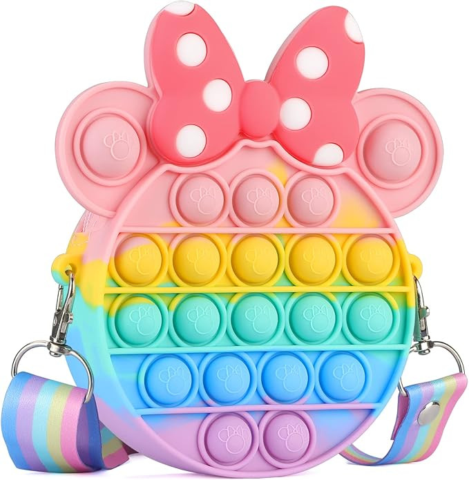 Pop Shoulder Bag,Push The Bubble Crossbody,Pop On It Purse, Mini Sweet Silicone Handbags for Girl... | Amazon (US)