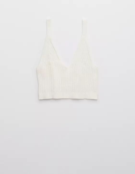 Aerie Cropped Sweater Tank Top | American Eagle Outfitters (US & CA)