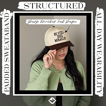 Funky Junque Vintage Canvas Snapback Hat - Adjustable 2 Tone Cap for Men Women - Put It On My, Co... | Amazon (US)