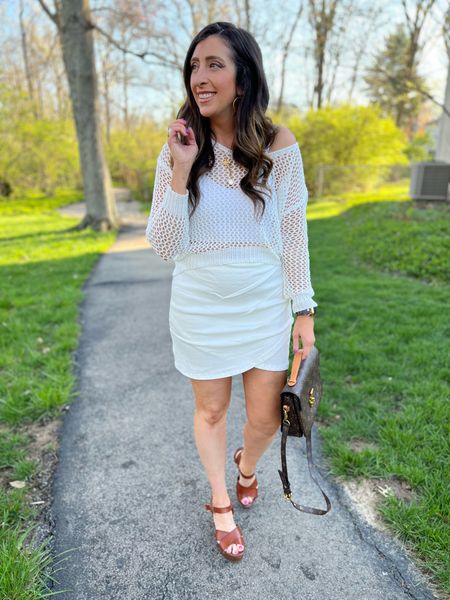 Favorite stretchy, tulip him denim skirt as an all white look at the ever popular crochet top!



#LTKstyletip #LTKcurves #LTKfit