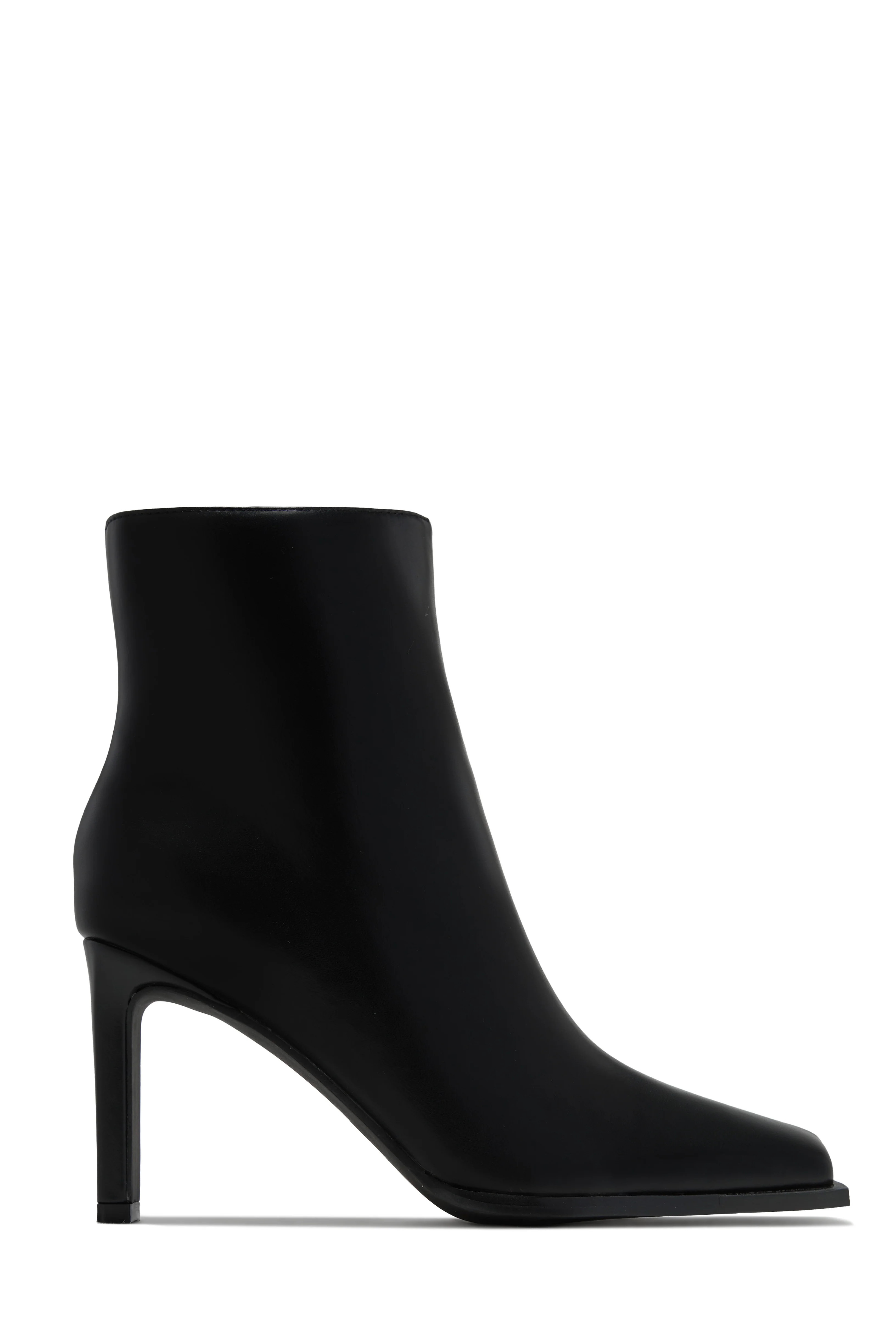 Laylah Ankle Boots - Black 10 / Black | MISS LOLA