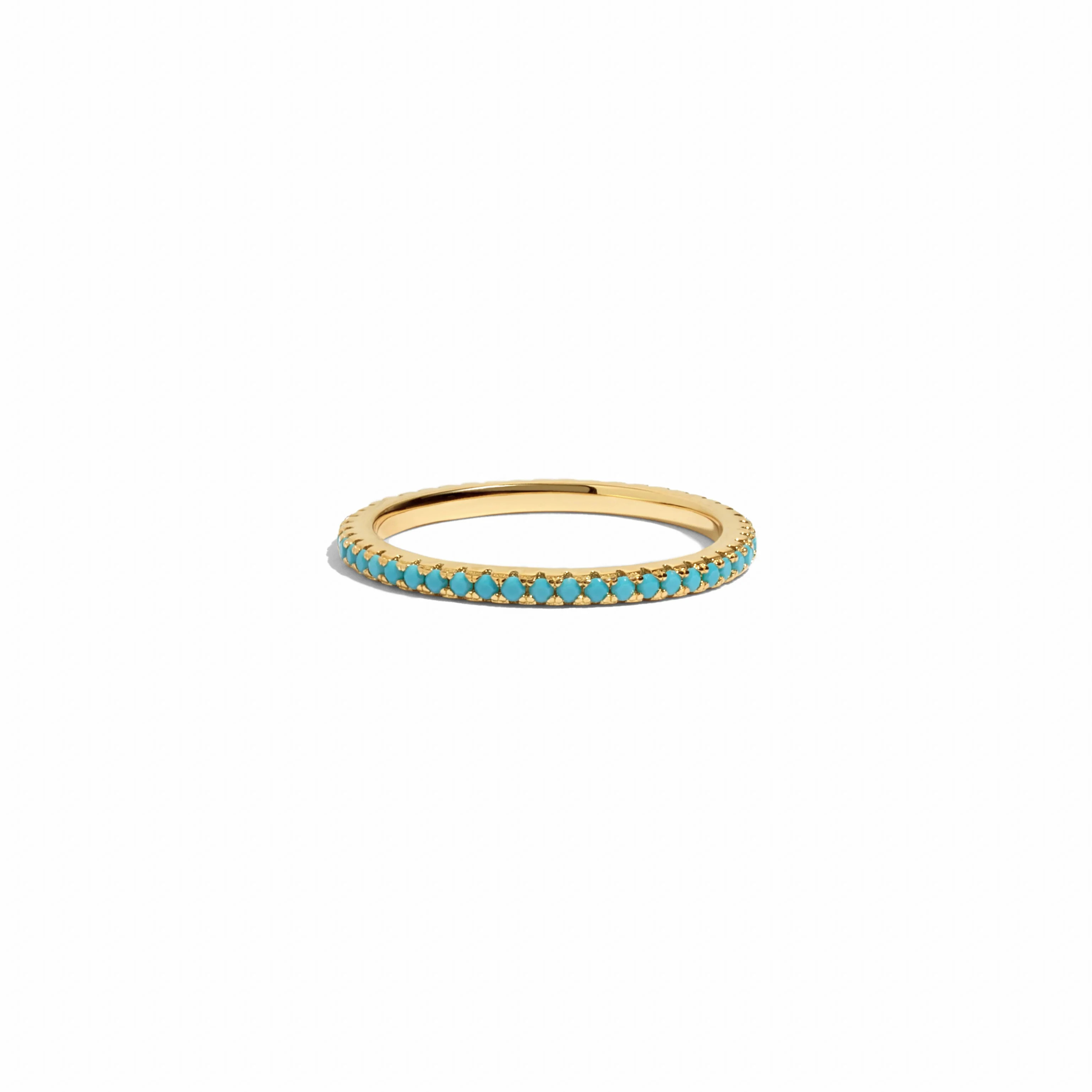 Dainty Turquoise Eternity Ring | Sami Jewels