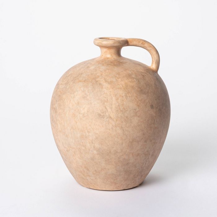 8&#34; x 7&#34; Weathered Jug Vase Brown - Threshold&#8482; designed with Studio McGee | Target