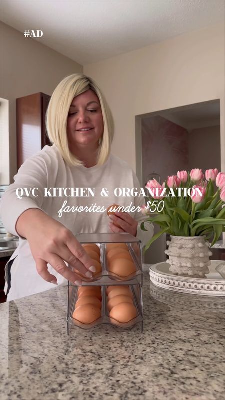 Sharing my favorite kitchen & organization products from @QVC under $50 starting with this Stackable Gravity-Feed Egg Dispenser. I love these space-saving egg dispensers that release eggs one at a time with a gentle rolling motion. We go through a lot of eggs and these hold 14 eggs per tray.  

My favorite food prep product is this collapsible Corner Colander.  Its collapsible design makes it easy to store and I love that I can still use my sink!  Comes in several colors.

I always find myself needing to reach things in the upper cabinets & this collapsible step stool comes in handy big time.  It stores nicely in a closet or cabinet when not in use and it has an organizer under the lid.  This makes a great gift! 

Lastly, this foldable trunk cart keeps me organized as a busy sports mom.  It collapses easily for keeping right in my truck and assembles in seconds to help me carry the kids bags, sports gear, groceries and has a lid for stacking stuff on top.

#LoveQVC #homefinds #sale #kitchen #organizers #gadgets #musthave #organization #kitchenfinds #travelfavs #fridgeorganizers 

#LTKsalealert #LTKVideo #LTKhome