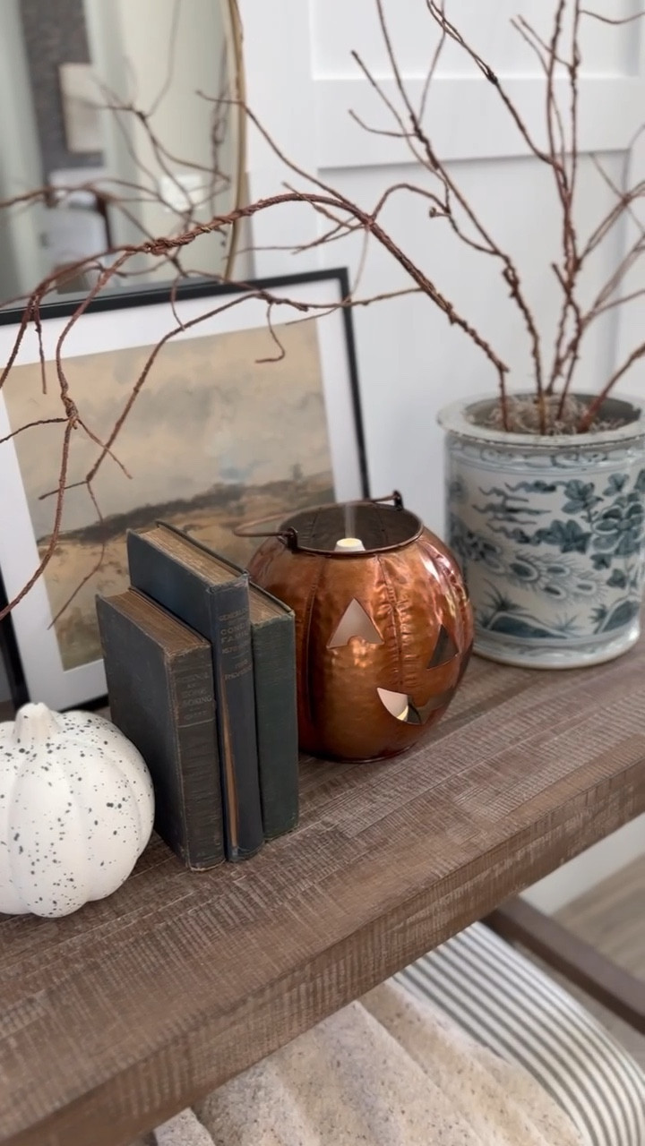 A closer look at the details…💀🦇 I used a balance of high-end, affordable, vintage and new finds to create this timeless space! 

#LTKStyleTip #LTKSeasonal #LTKHome