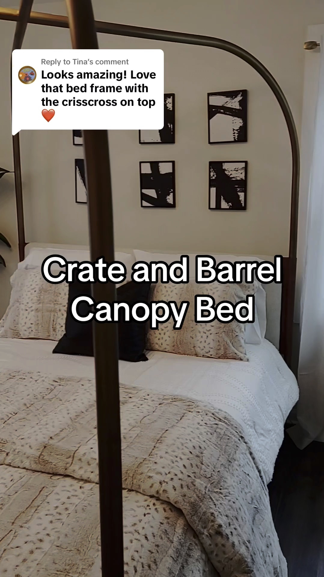 This bed really made the entire house! It was shipped to me in two weeks and was well worth the wait!

It comes in two colors. The color shown is brass. 


#LTKHome