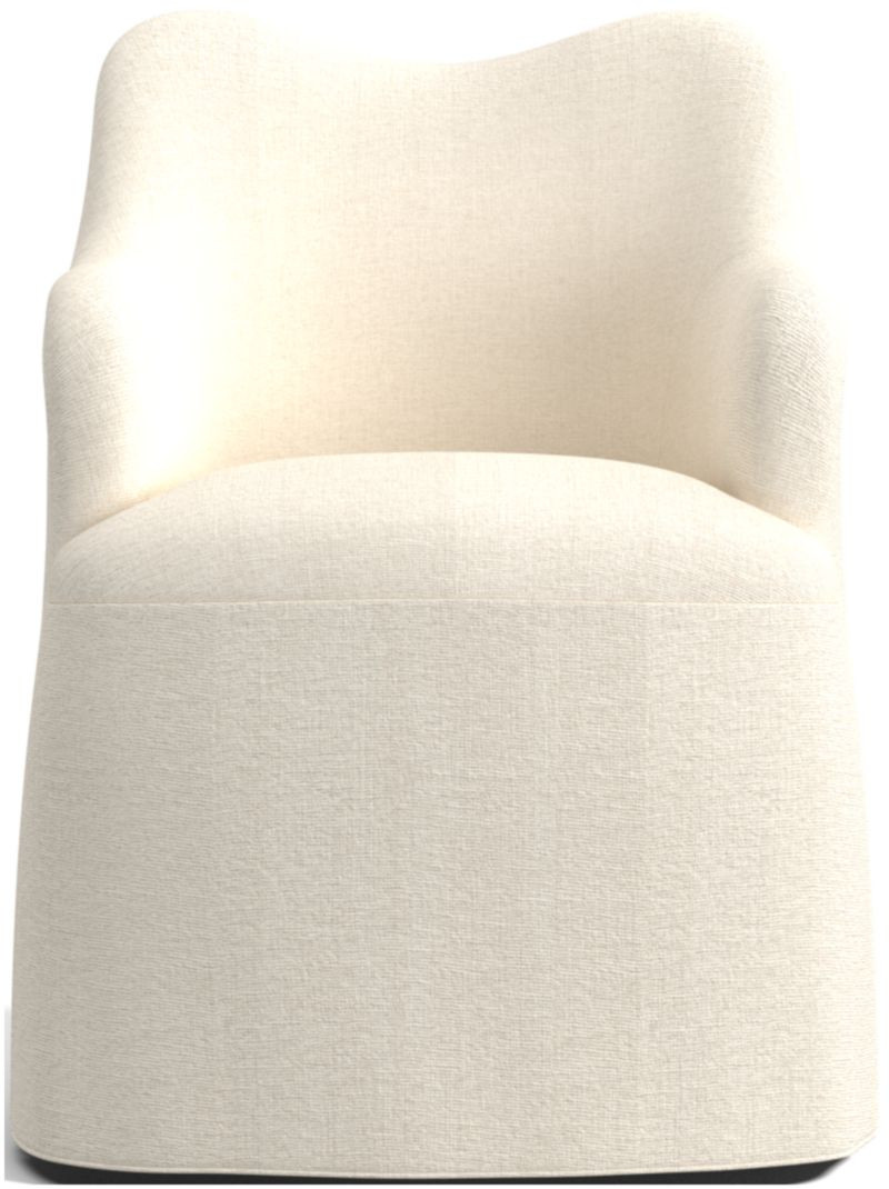 Paloma Upholstered Swivel Dining Chair | Crate & Barrel | Crate & Barrel