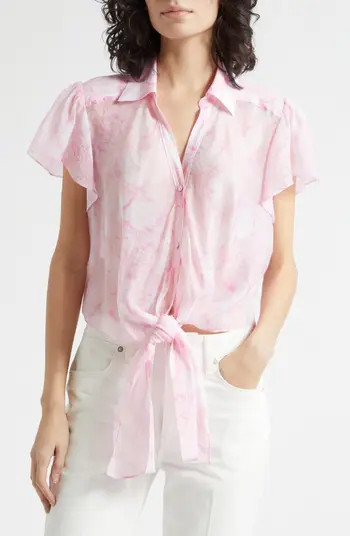 Cinq \u00e0 Sept Heirloom Petals Floral Print Top | Nordstrom | Nordstrom