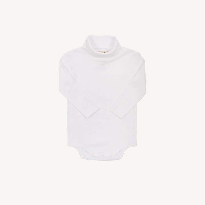 Tatum's Turtleneck & Onesie - Worth Avenue White | The Beaufort Bonnet Company