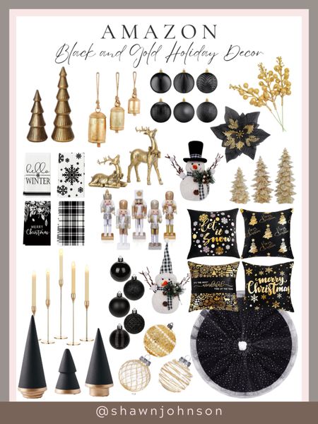 Elevate your holiday glam with stunning black and gold decor from Amazon!  Unwrap the magic of sophistication and style. #BlackAndGoldHoliday #AmazonFinds #GlamorousDecor #HolidayElegance #FestiveFinesse #DeckTheHallsInStyle #ChicChristmas



#LTKHoliday #LTKhome