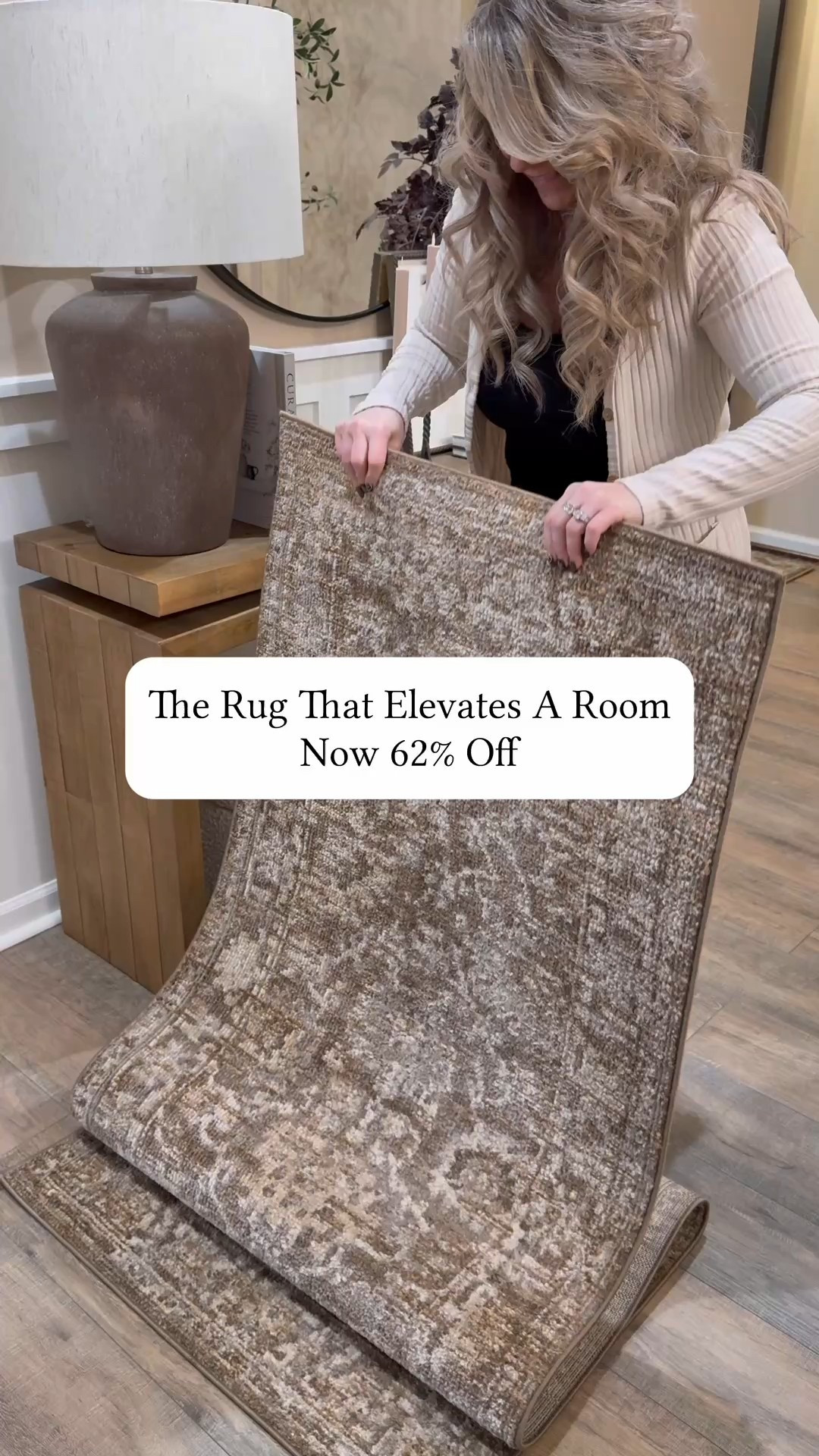 On Sale Loloi x Magnolia Home Rug

Follow @farmtotablecreations on Instagram for more home finds like this.

My Magnolia Home by Joanna Gaines x Loloi Pace Bark / Natural area rug is currently 62% off, and it’s one of those pieces that instantly elevates a room. The warm neutral tones, subtle pattern, and soft texture give it that high-end designer feel while still being durable enough for everyday living. It layers beautifully with wood tones, linen upholstery, and cozy textiles — exactly the kind of foundation piece that makes everything else look more polished.

If you’ve been waiting to upgrade your rug, this is a huge sale on a brand I use and recommend on repeat.

#arearug #livingroomrug #neutralrug #rugs #livingroomdecor #bedroomrug #homedecorfinds #joannagaines #loloirugs #interiorfinds

#LTKHome #LTKSaleAlert