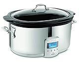 All-Clad SD700450 Programmable Oval-Shaped Slow Cooker with Black Ceramic Insert and Glass Lid, 6.5- | Amazon (US)