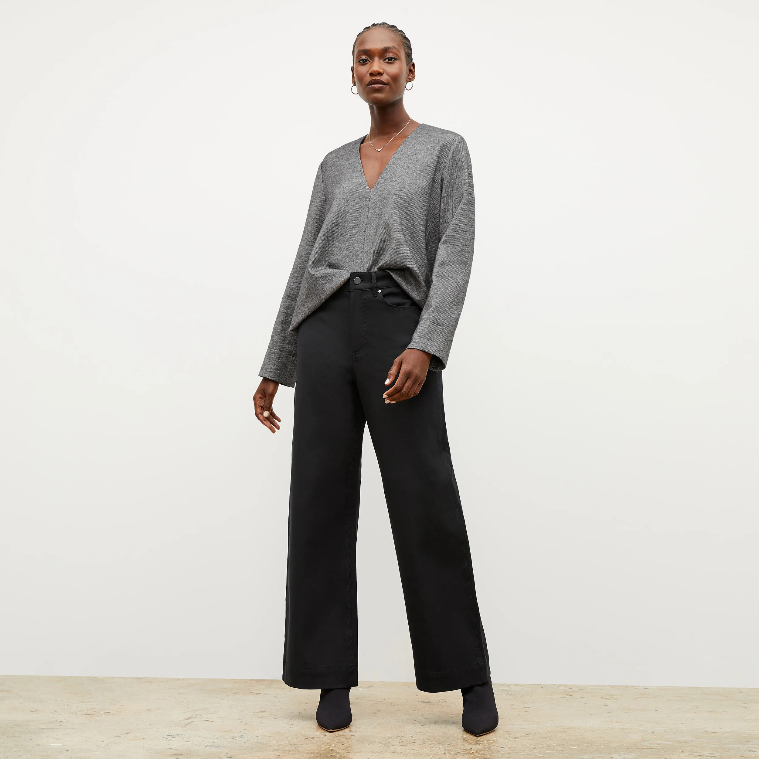 The Annette Top - Flannel Twill | MM LaFleur