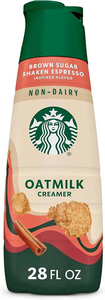 Starbucks Non-Dairy Brown Sugar Cinnamon Flavored Creamer, Oatmilk Coffee Creamer, Inspired By Br... | Amazon (US)