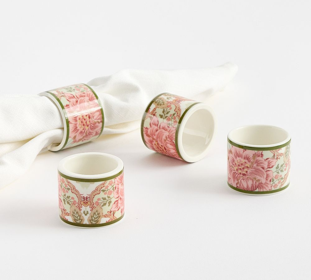 Kravet Arboretum Stoneware Napkin Rings - Set of 4 | Pottery Barn (US)