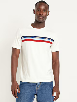 Crew-Neck Striped T-Shirt | Old Navy (US)