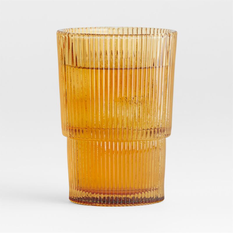 Atwell Cider Orange Highball Glass + Reviews | Crate & Barrel | Crate & Barrel