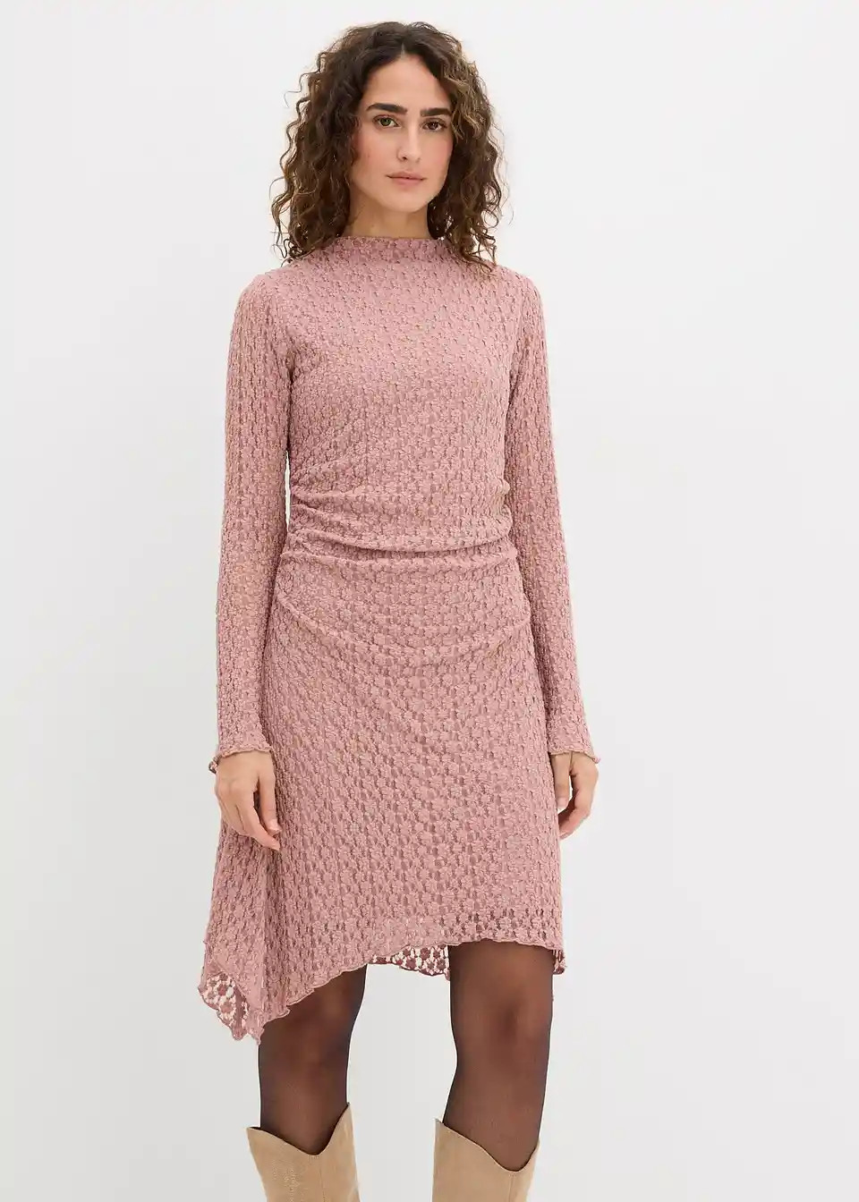 Spitzenkleid mit Zipfelsaum | Bonprix DE