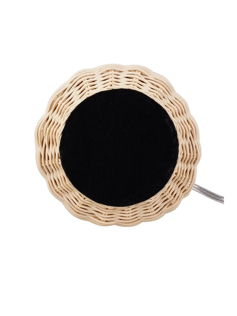 Better Homes & Gardens 18" Woven Rattan Table Lamp, Natural Finish | Walmart (US)