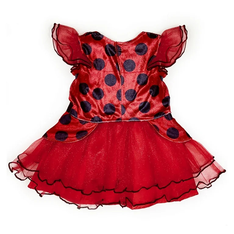 InCharacter Costumes Lady Bug Tutu Halloween Costume Set Female, Infant, Red | Walmart (US)