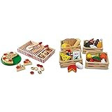 Melissa & Doug Pizza Party Wooden Play Food (Pretend Play Pizza Set, Best for 3, 4, and 5 Year Olds) | Amazon (US)