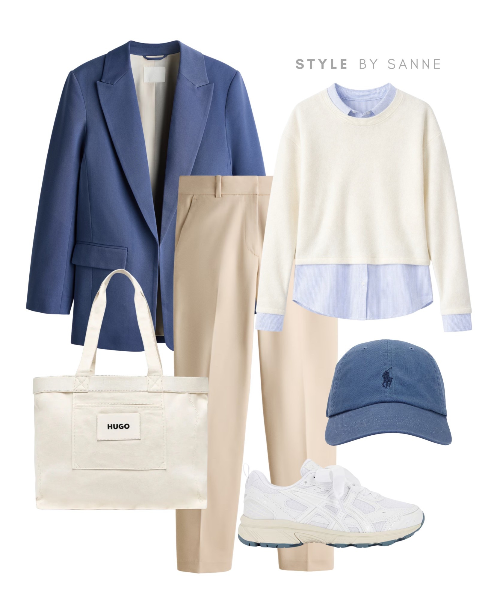 Soft blue and warm beige create a fresh, polished combination that feels calm and modern. The tailored blazer keeps it chic, while the layered knit, cap and sneakers add an effortless everyday vibe.🩵

#LTKwinter #LTKFashionMonth #LTKstyletip