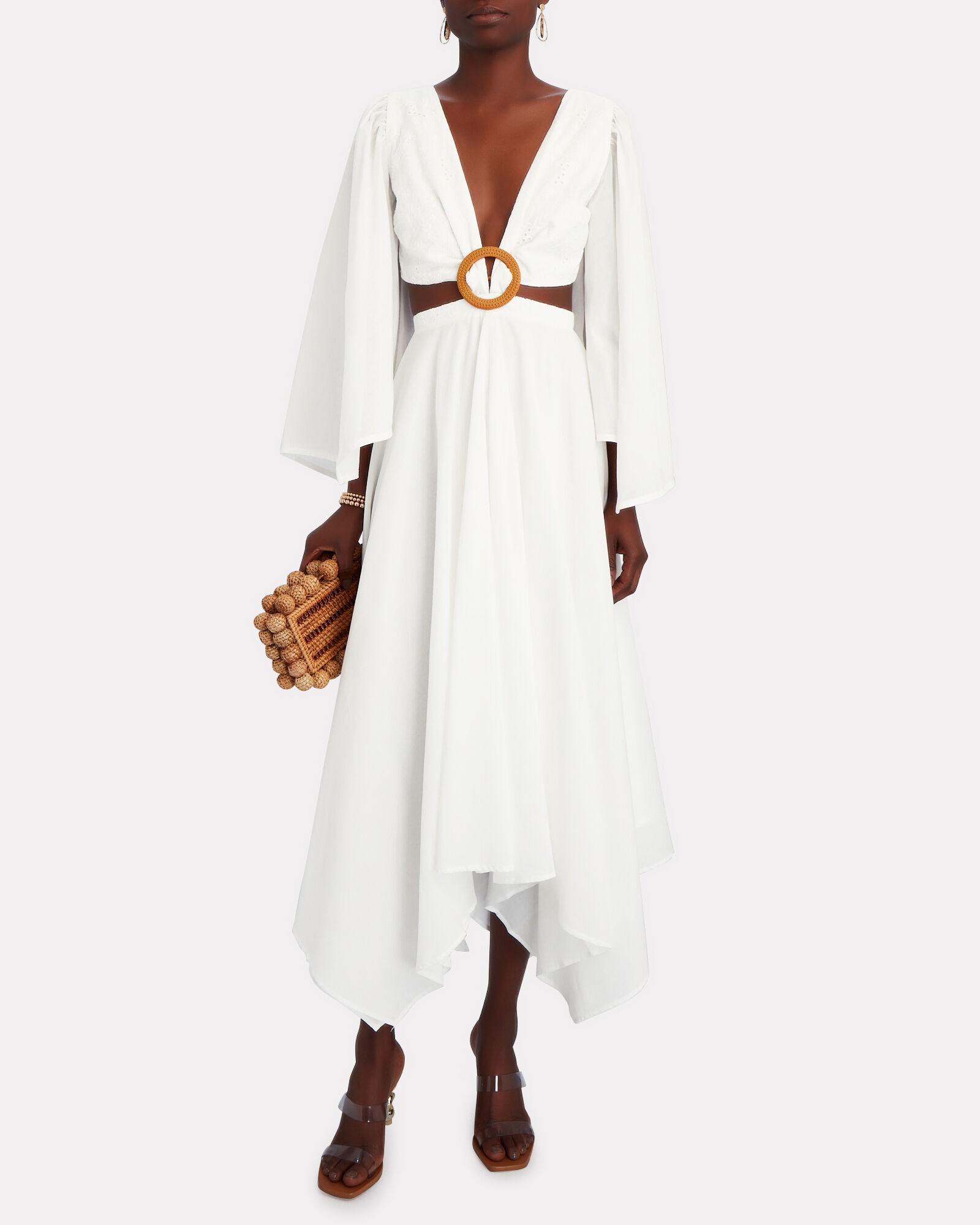 Bari Cut-Out Asymmetric Maxi Dress | INTERMIX