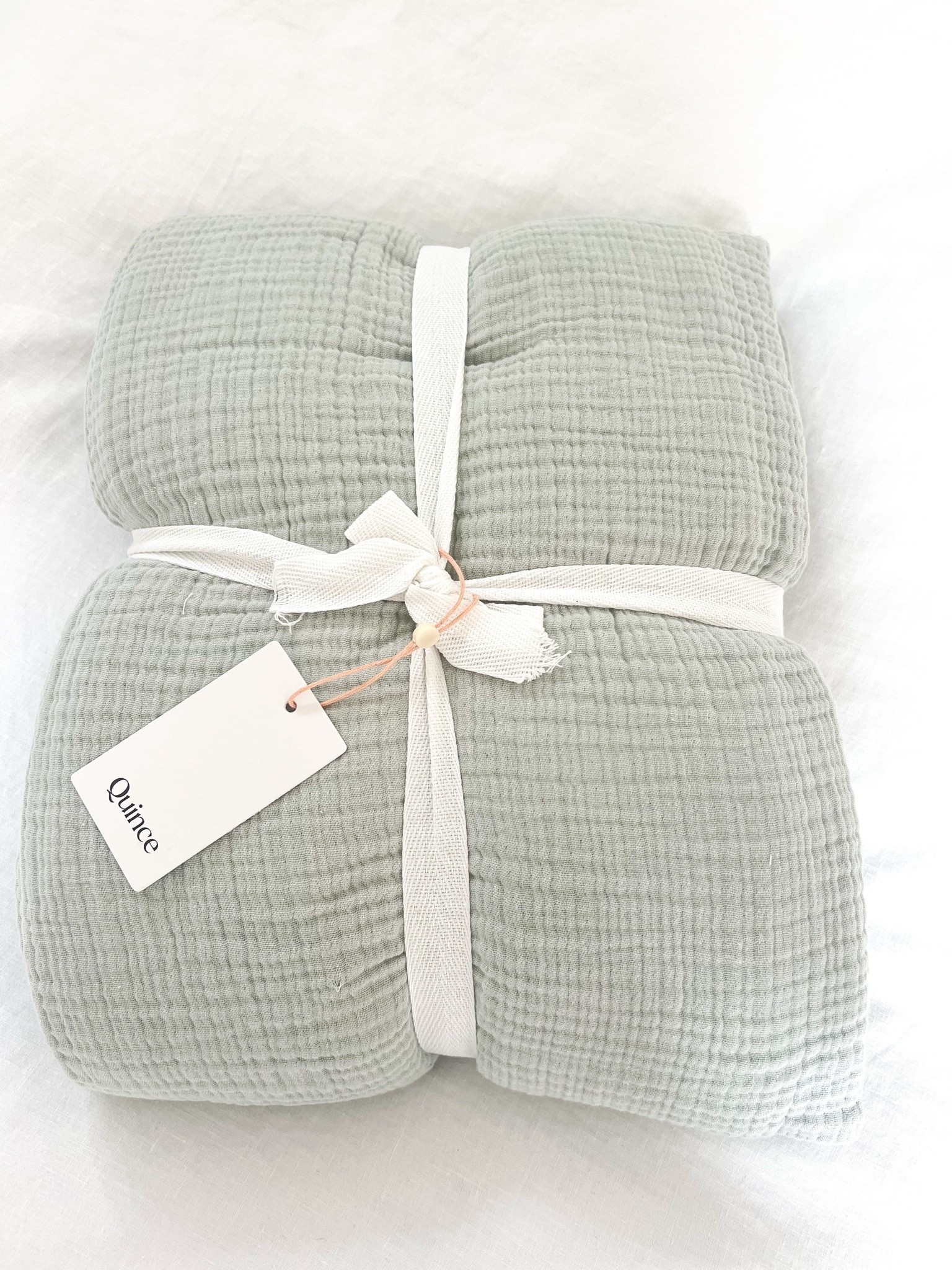 My new muslin, organic cotton bed blanket from Quince just arrived and I can't wait to get it washed up and on our bed! It's so soft and the color ("mist") is so pretty! Linking a few other bedding favorites from Quince as well!
-
organic cotton bedding, cotton bed blankets, king size bed blankets, coastal bedding, blue/gray bedding, primary bedroom, white sheets, percale sheets, organic cotton sheets, bamboo sheets, sheet sets, linen duvet cover set, gauze duvet cover set, cotton quilt set, coastal home decor, coastal style, bedroom ideas

#LTKHome