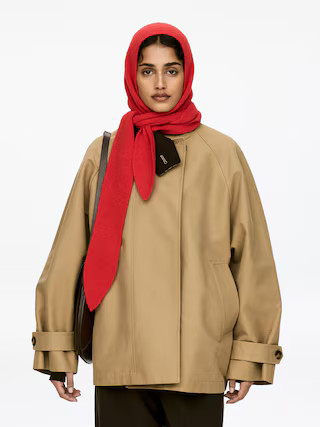 Alpaca-Wool Blend Hood – Red – Women – ARKET GB | Arket UK