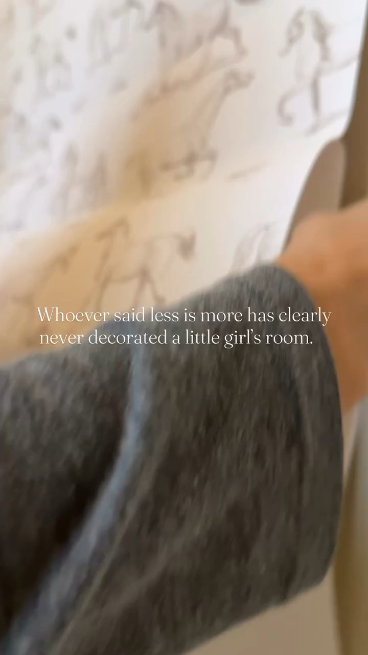When it came to creating Corinne’s equestrian-inspired bedroom, I didn’t hold back. Florals, stripes, gingham, vintage touches, and all the cozy layers that make a space feel collected over time. Childhood is full of color, imagination, and personality—so why shouldn’t their rooms be too?

Comment “HORSE” and I’ll send you links to all of our favorite pieces from her room.