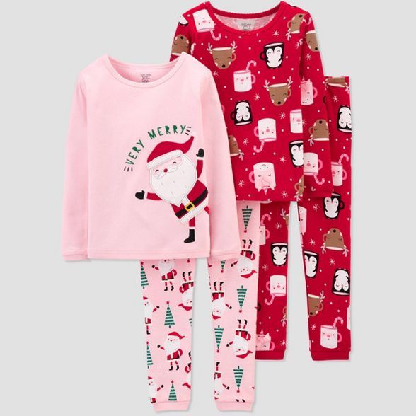 Toddler Girls' 4pc Santa Pajama Set - Just One You® made by carter's | Target