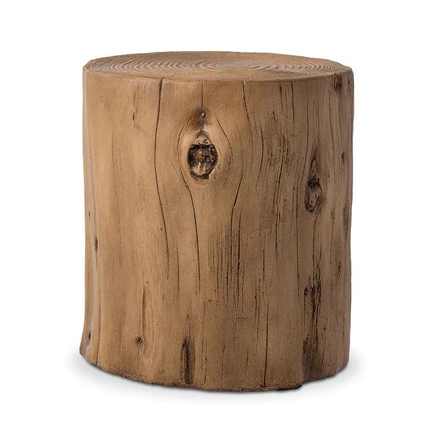 COSIEST Indoor&Outdoor Faux Wood Tree-Trunk Log Stool, Round Accent Table, End Table - On Sale - ... | Bed Bath & Beyond