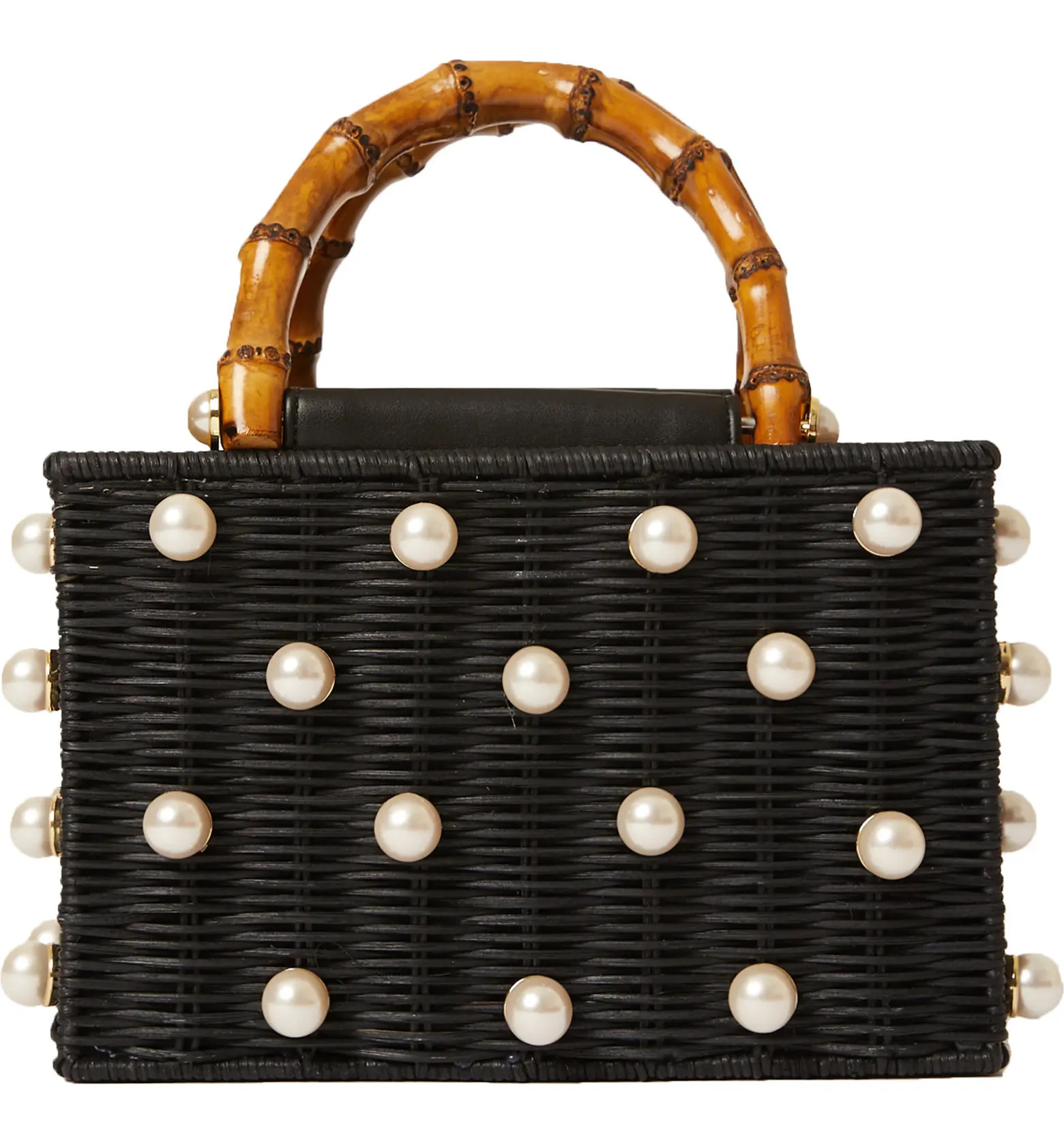Chloe Imitation Pearl Rattan Bag | Nordstrom