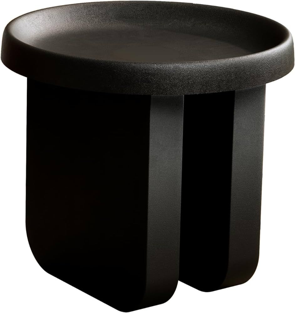 BUZUEY Round Side Table, Modern end Table,Metal Accent Table,Small Coffee Table,Unique Circle Acc... | Amazon (US)