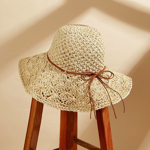 Women's Bow Detail Straw Hat - Cupshe | Target