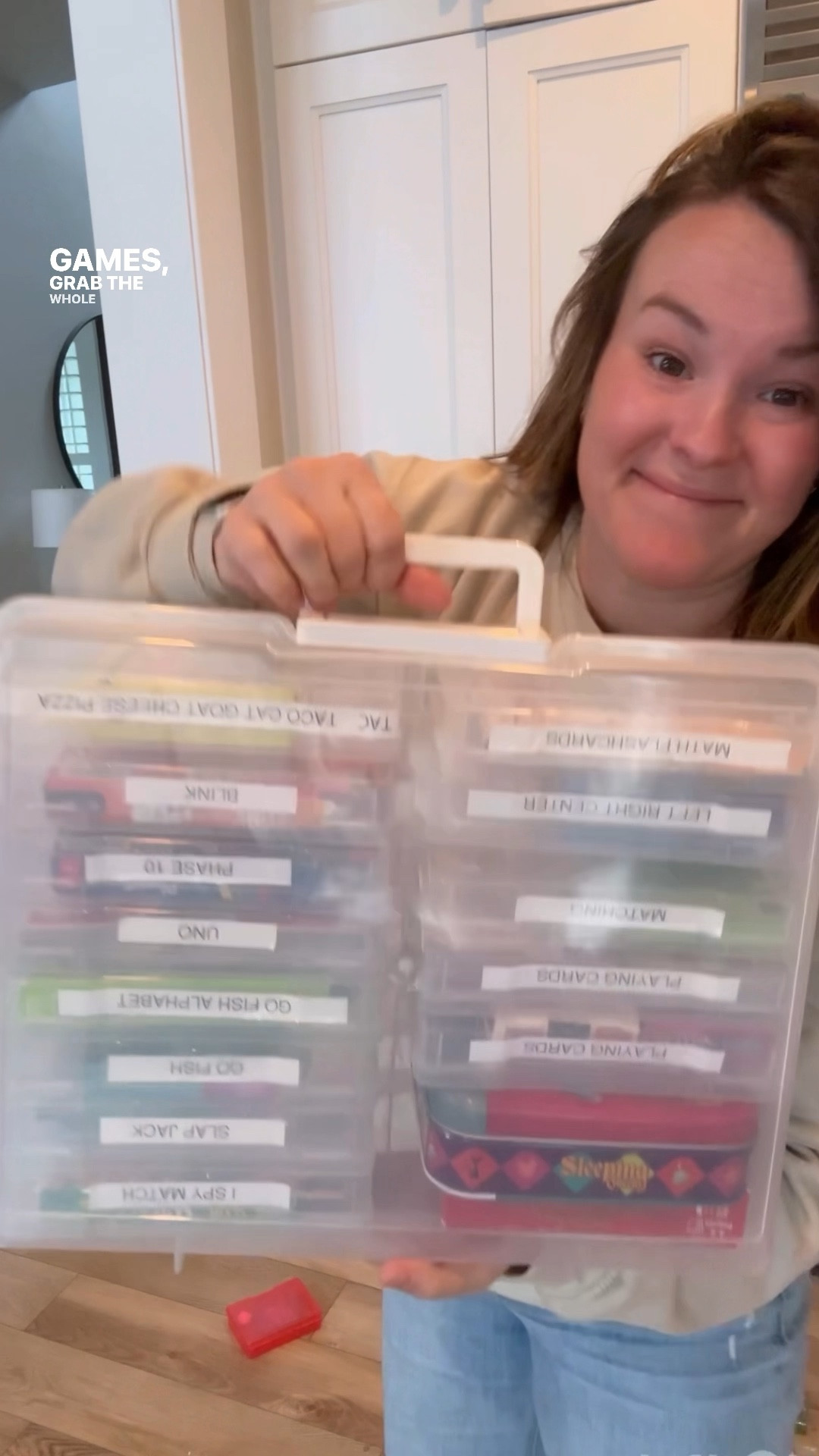 Our card game boxes always get destroyed! Then, cards start falling out & things get lost. Not to mention, we love to take card games with us when we travel, but that's also rough on boxes. 

This storage system has solved all of this. It's easy to store in the game cabinet AND It makes it easy to take individual games on the go. BUT, if you're going on a vacation, weekend trip, family reunion, or just a game night, it's SO easy to just grab this whole box to take along!

⭐️ Not ALL games will fit in here while inside their original box. But, most will. For reference, one mini box can hold 2 decks of playing cards 

⭐️ I have the photo storage boxes cheapest at Michael's/hobby lobby on sale. But, Amazon & other stores carry them. 

#LTKkids #LTKfamily