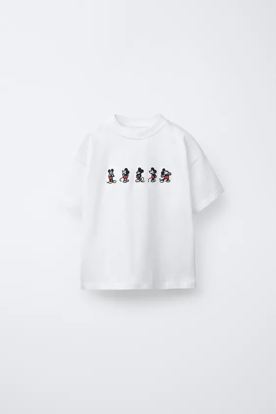 MICKEY MOUSE © DISNEY EMBROIDERED T-SHIRT | Zara US