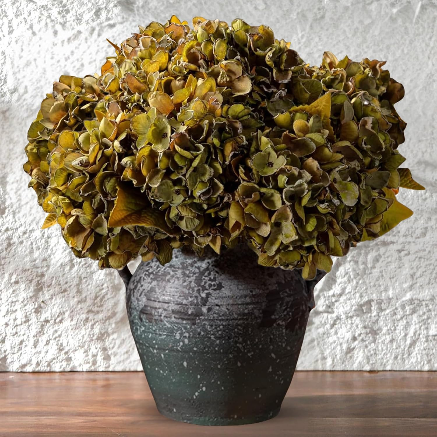 ASTRYAS 6Pcs Sage Green Hydrangea Artificial Flowers with Stems | Amazon (US)