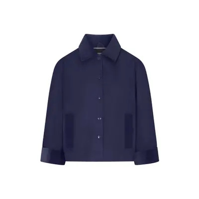Williams Athletic Club Susi Waxed Cotton Jacket in Legacy Navy Blue at Nordstrom, Size X-Small | Nordstrom