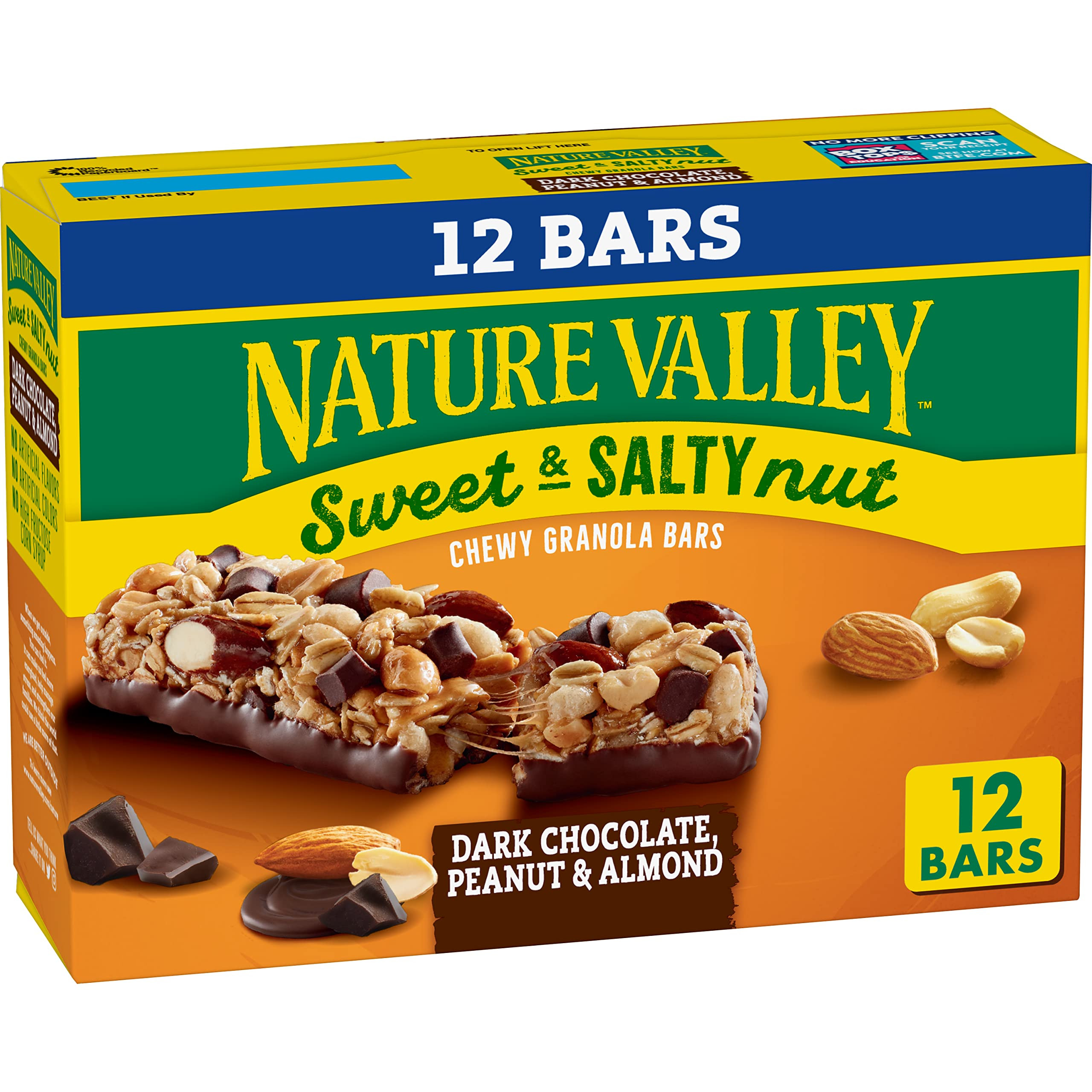 Nature Valley Granola Bars, Dark Chocolate Peanut Almond, 12 ct, 14.4 OZ | Amazon (US)