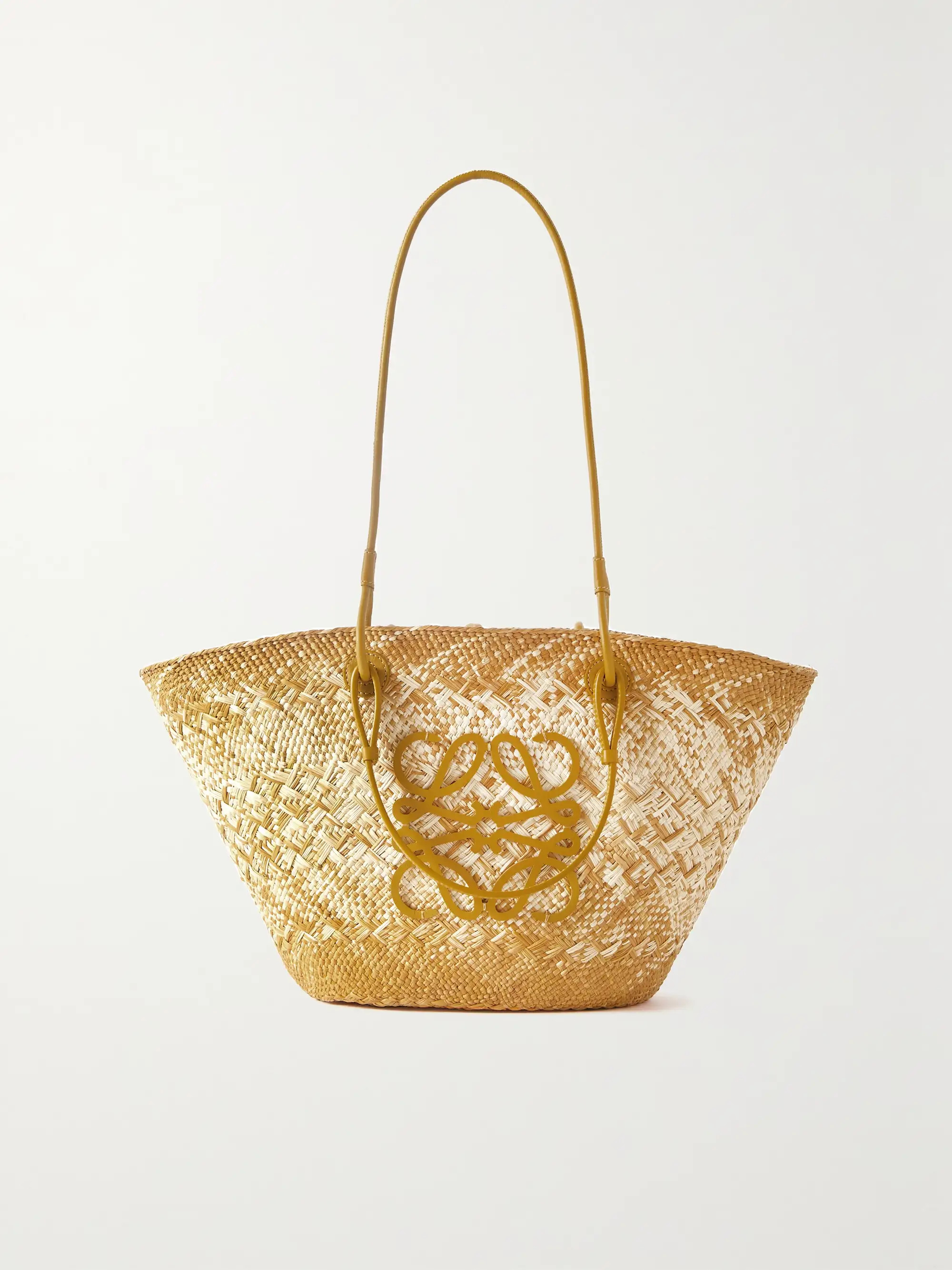 + Paula's Ibiza Anagram ombré raffia tote | NET-A-PORTER (US)
