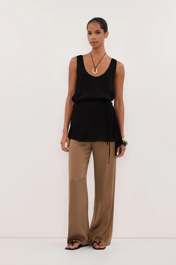 PERCY CHESTNUT SILK PANT | DISSH
