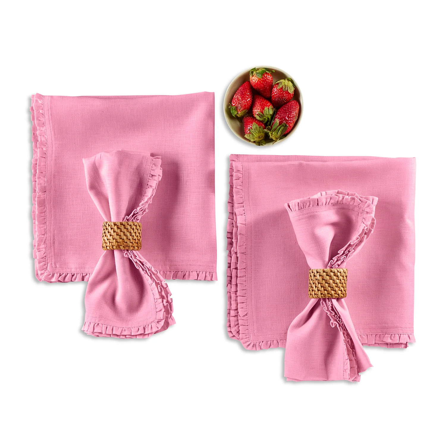 Juliette Ruffle Napkins | Solino Home