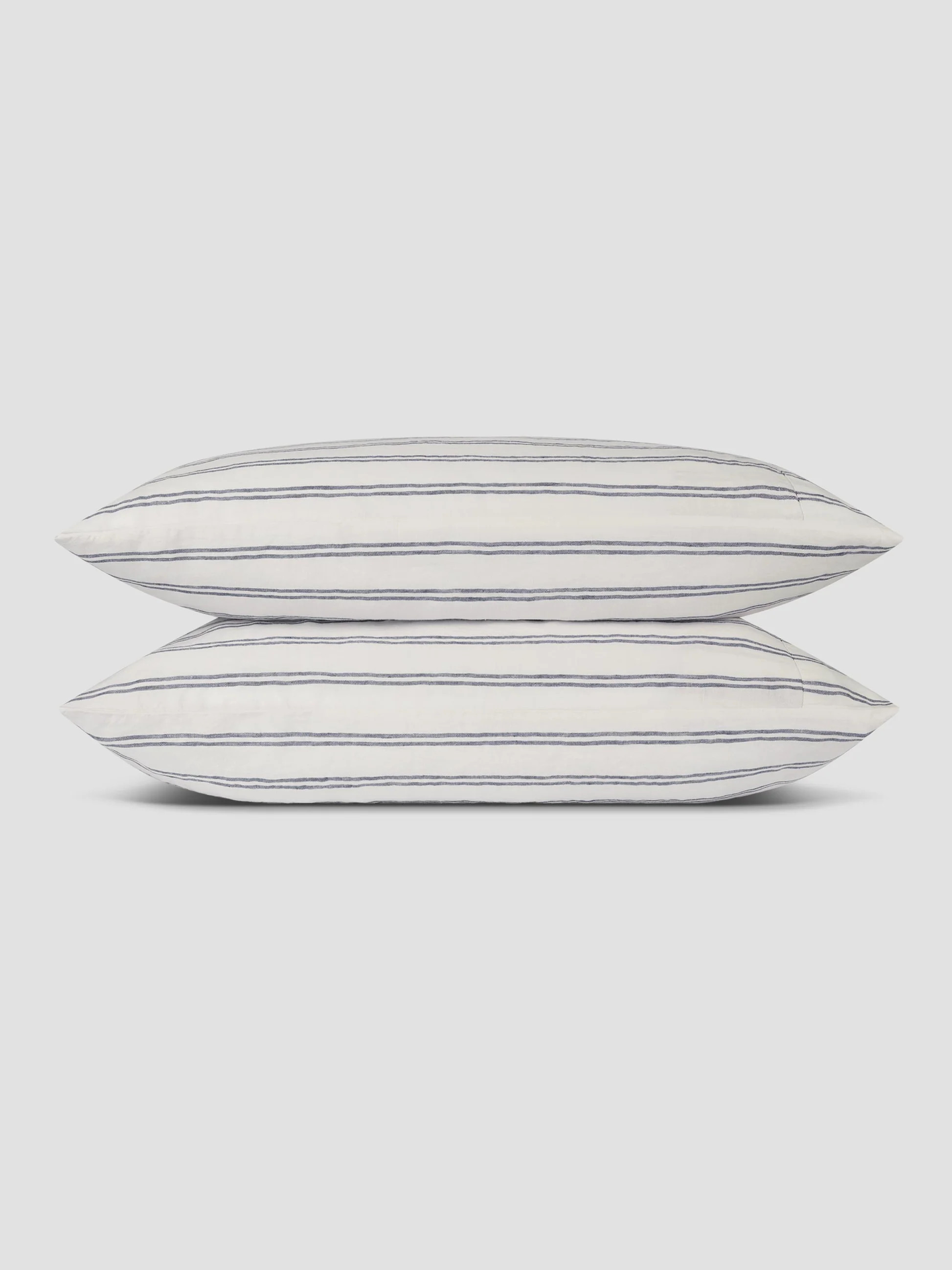 Ivory Kemptown Stripe Linen Blend Pillowcase (Pair) | Piglet